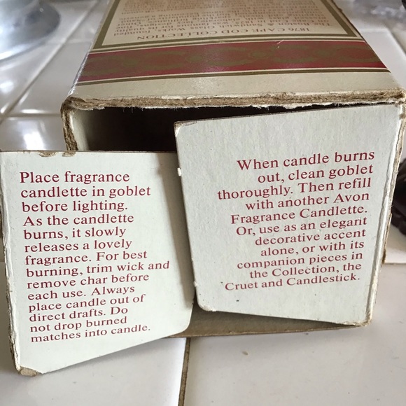 FINAL SALE NEW Vintage Avon Cape Cod Ruby Red Votive Goblet Candle Holder - Picture 4 of 4